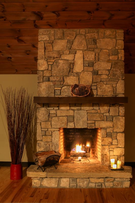 Stone Fireplace Installation